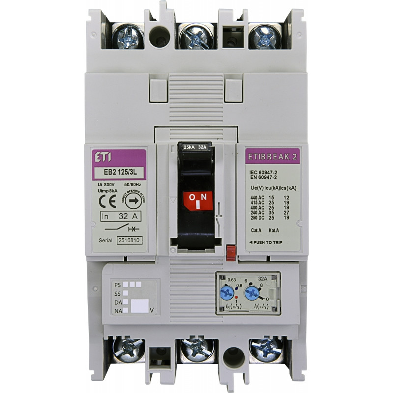 intrerupator de circuit in car eb2 125/3l 32a 3p 004671022
