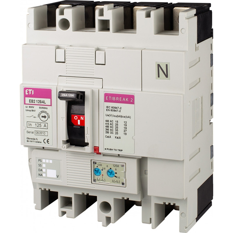 intrerupator de circuit in car eb2 125/4s 125a 4p 004671052