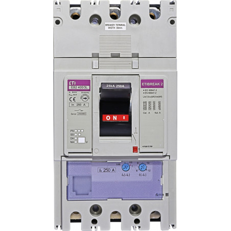 intrerupator de circuit in car eb2 400/3l 250a 3p 004671091