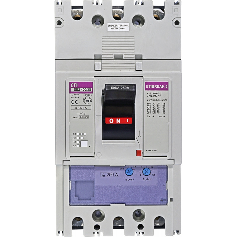 intrerupator de circuit in car eb2 400/3s 250a 3p 004671101