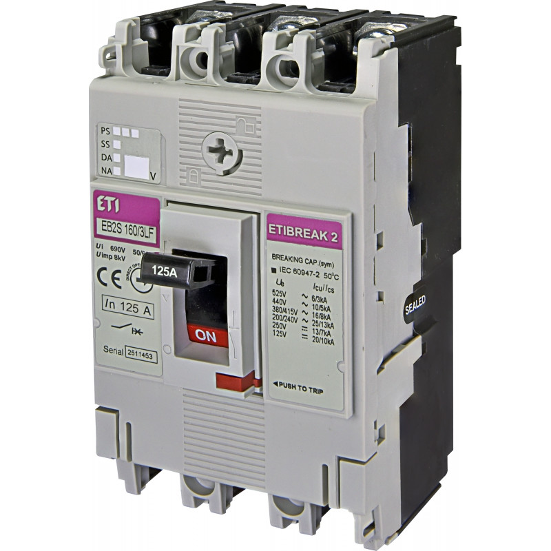 intrerupator de circuit in car eb2s 160/3lf 125a 3p 004671810