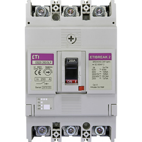 intrerupator de circuit in car eb2s 250/3lf 250a 3p 004671813