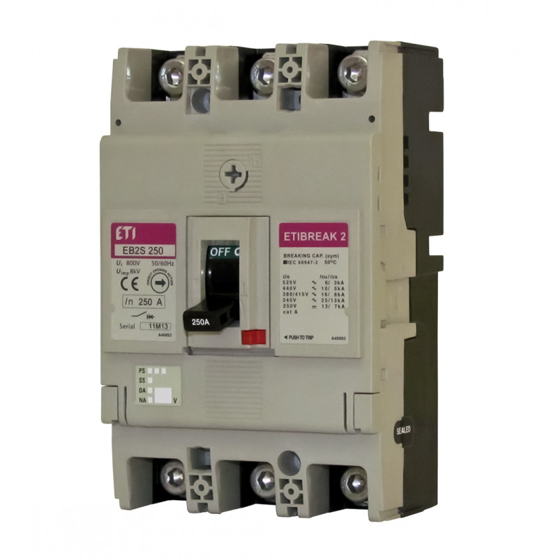 intrerupator de circuit in car eb2s 250/4lf 200a 4p 004671825