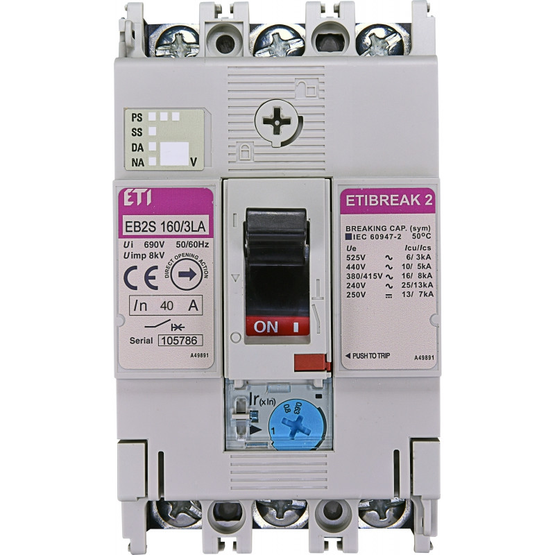 intrerupator de circuit in car eb2s 160/3la 40a 3p 004671880 intrerupator de circuit in car eb2s 160/3la 40a 3p 004671880