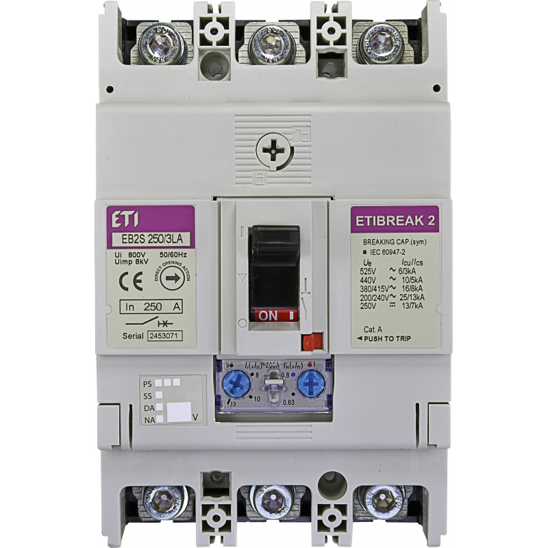 intrerupator de circuit in car eb2s 250/3la 250a 3p 004671888