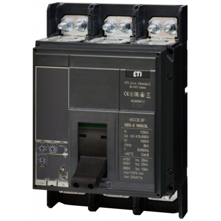intrerupator de circuit in car nbs-e 1600/3l 1250a 3p 004673162