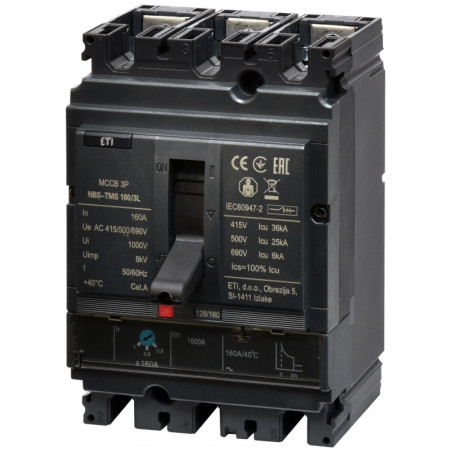 intrerupator de circuit in car nbs-tms 160/3l 160a 3p 004673009