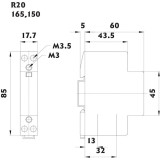 contactor modular r 20-20 230v 002461210