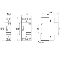 contactor modular r 20-20-r-24v ac 002464041