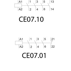 miniatura contactor ce07.10-230v-50/60hz 004641023