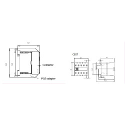miniatura contactor ce07.10-400v-50/60hz 004641024