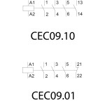 miniatura contactor cec09.10-110v-50/60hz 004641065