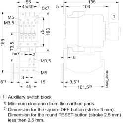 contactorul motorului ces 40.00-230v-50/60hz 004646554