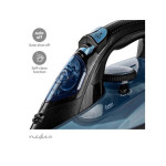 fier de calcat nedis, 2600w, 320ml, placa ceramica, albastru