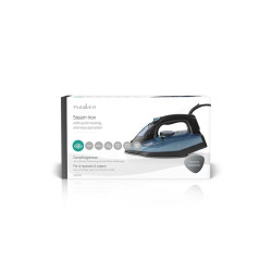 fier de calcat nedis, 2600w, 320ml, placa ceramica, albastru