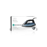 fier de calcat nedis, 2600w, 320ml, placa ceramica, albastru