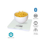 cantar de bucatarie digital smart bluetooth, 5kg, alb, nedis