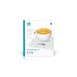 cantar de bucatarie digital smart bluetooth, 5kg, alb, nedis