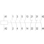 contactorul motorului cem112.22-230v-50/60hz 004653143