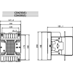 contactorul motorului cem250.22-24v-50/60hz 004656140