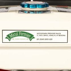 motopompa micul fermier 13cp 389cc, benzina 4t, racord 2.5", debit 40000l/h