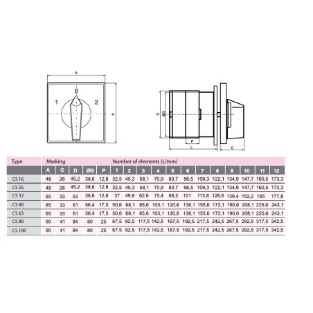 comutator camera cs 63 107 u 004773037