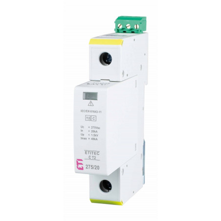 protectie supratensiuni etitec c t2 275/20 1+0 rc 002440394