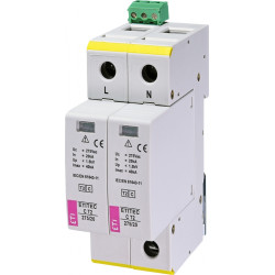 protectie supratensiuni etitec c t2 275/20 2+0 rc 002440398