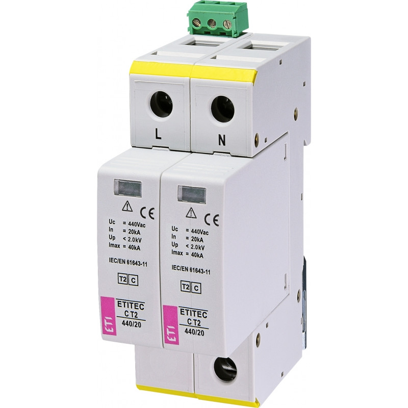protectie supratensiuni etitec c t2 440/20 2+0 rc 002440410 protectie supratensiuni etitec c t2 440/20 2+0 rc 002440410
