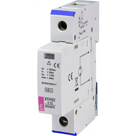 protectie supratensiuni etitec c t2 255/20 g 002440413