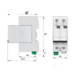 protectie supratensiuni etitec v t12 280/12,5 2+0 002442902