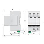protectie supratensiuni etitec v t12 280/12,5 3+0 002442905