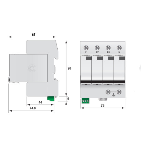 protectie supratensiuni etitec v t12 440/12,5 4+0 002442909