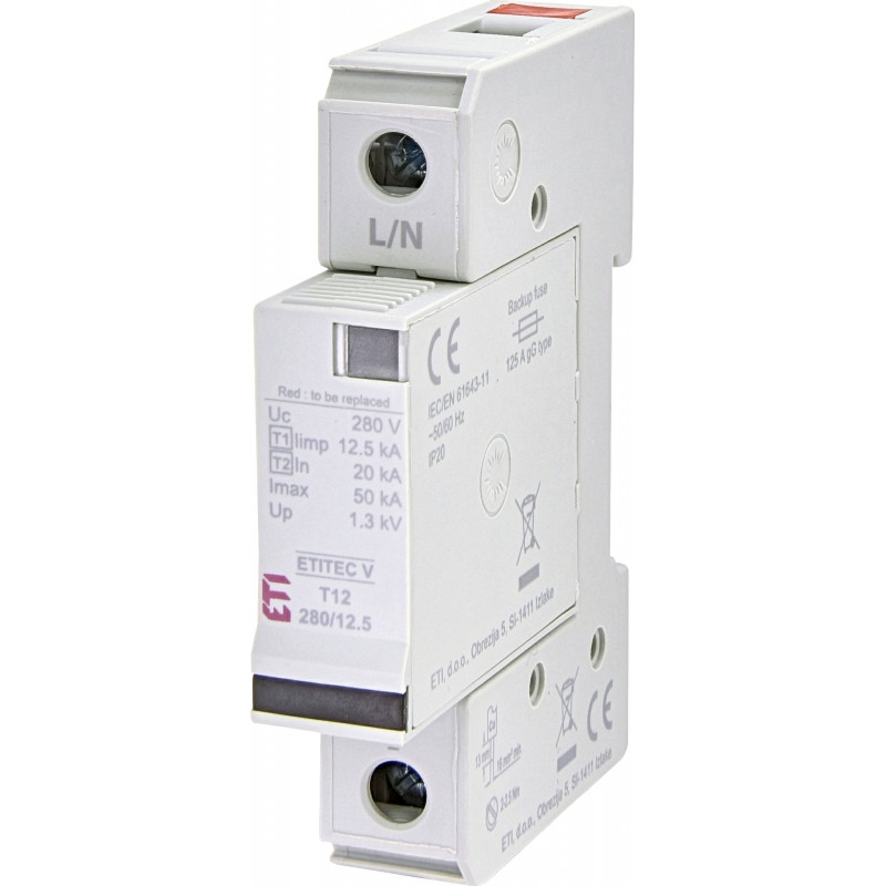 protectie supratensiuni etitec v t12 280/12,5 1+0 rc 002442910