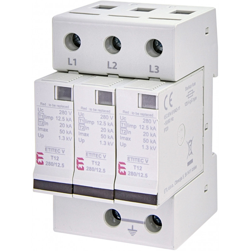 protectie supratensiuni etitec v t12 280/12,5 3+0 rc 002442915