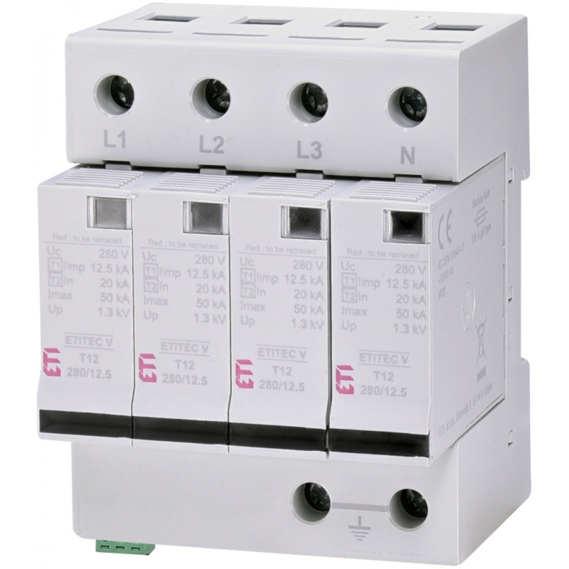 protectie supratensiuni etitec v t12 280/12,5 4+0 rc 002442917