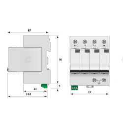 protectie supratensiuni etitec v t12 280/12,5 4+0 rc 002442917
