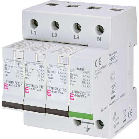 protectie supratensiuni etitec v t12 440/12,5 4+0 rc 002442919