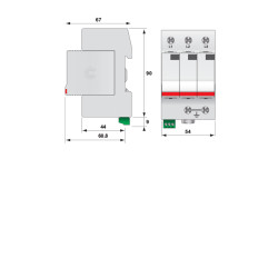 protectie supratensiuni etitec v t2 255/20 3+0 002442955