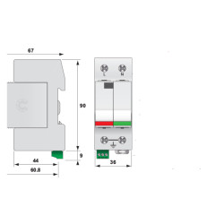 protectie supratensiuni etitec v t2 255/20 1+1 rc 002442960