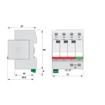 protectie supratensiuni etitec v t2 255/20 3+1 rc 002442963