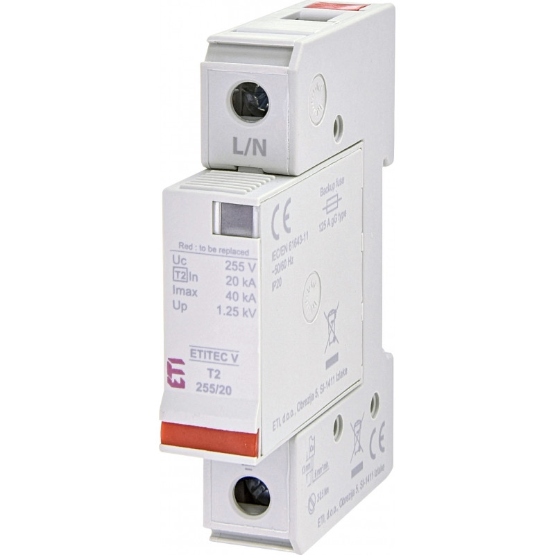 protectie supratensiuni etitec v t2 440/20 1+0 rc 002442964