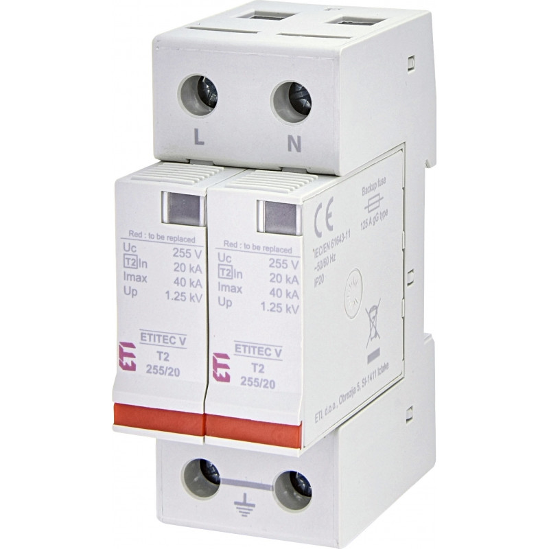 protectie supratensiuni etitec v t2 440/20 2+0 rc 002442965