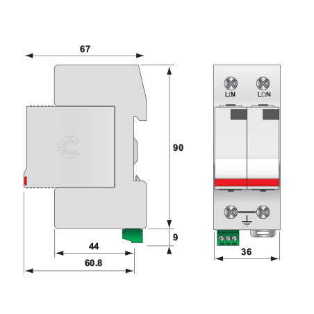 protectie supratensiuni etitec v t2 440/20 2+0 rc 002442965