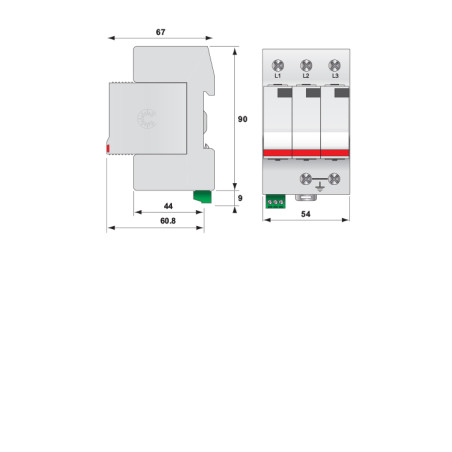 protectie supratensiuni etitec v t2 440/20 3+0 rc 002442966
