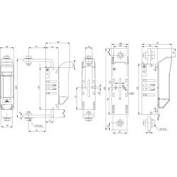 comutator cu siguranta hvl00 telecom 1p m12 f 001692662