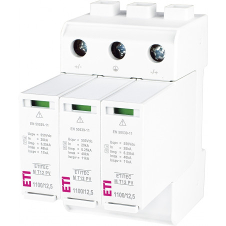 protectie supratensiuni etitec m t12 pv 1100/12,5 y rc 002440512