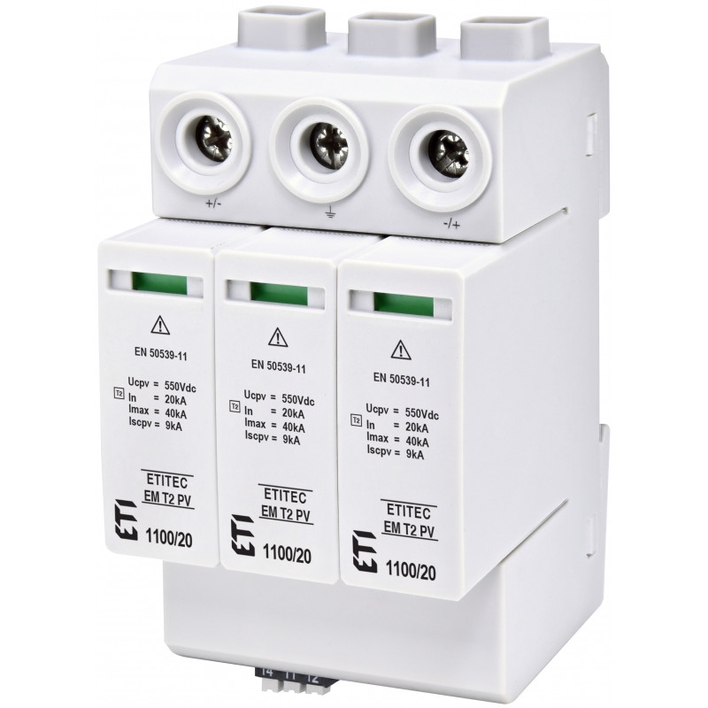 protectie supratensiuni etitec em t2 pv 1100/20 y rc 002440624