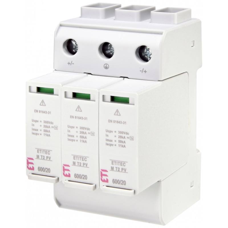 protectie supratensiuni etitec m t2 pv 600/20 y 002440735 protectie supratensiuni etitec m t2 pv 600/20 y 002440735