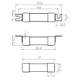 siguranta ch14x51 gpv 25a/1000v dc 002637109